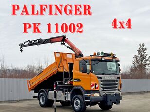 truk flatbed Scania G 360 * KIPPER 4,10m * PALFINGER PK 11002/ 4x4