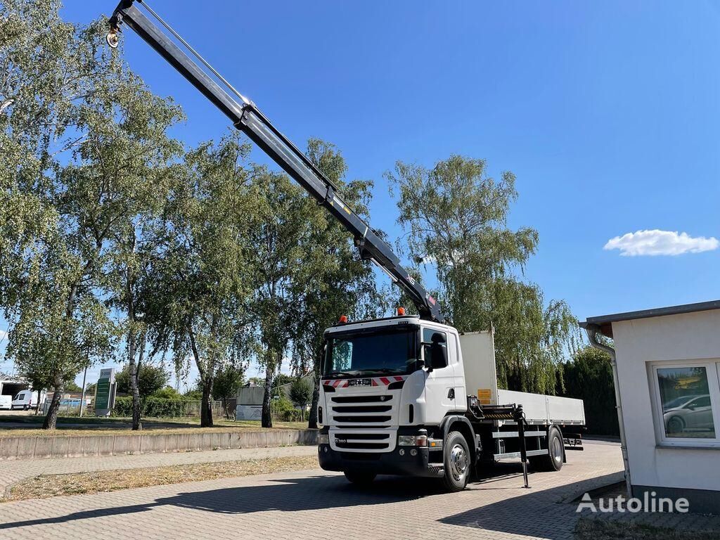 nákladní vozidlo valník Scania G 380 Pritsche Kran Hiab 122B