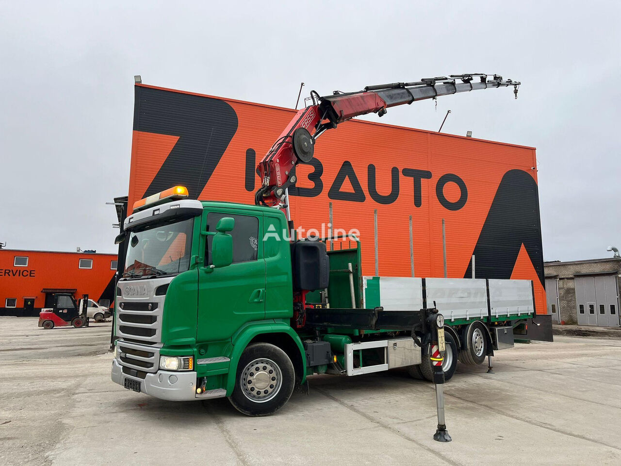 کامیون کفی Scania G 450 6x2*4 FASSI F295 / PLATFORM L=6571 mm