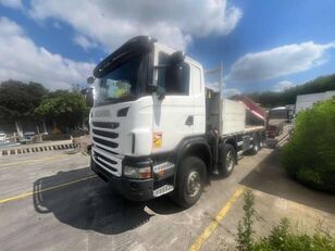 شاحنة مسطحة Scania G480 8X4 GRUE FASSI