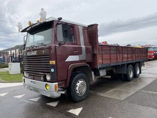 Scania LB141 V8 141 V8 - 6X2 - BOX 7,35 METER flatbed truck