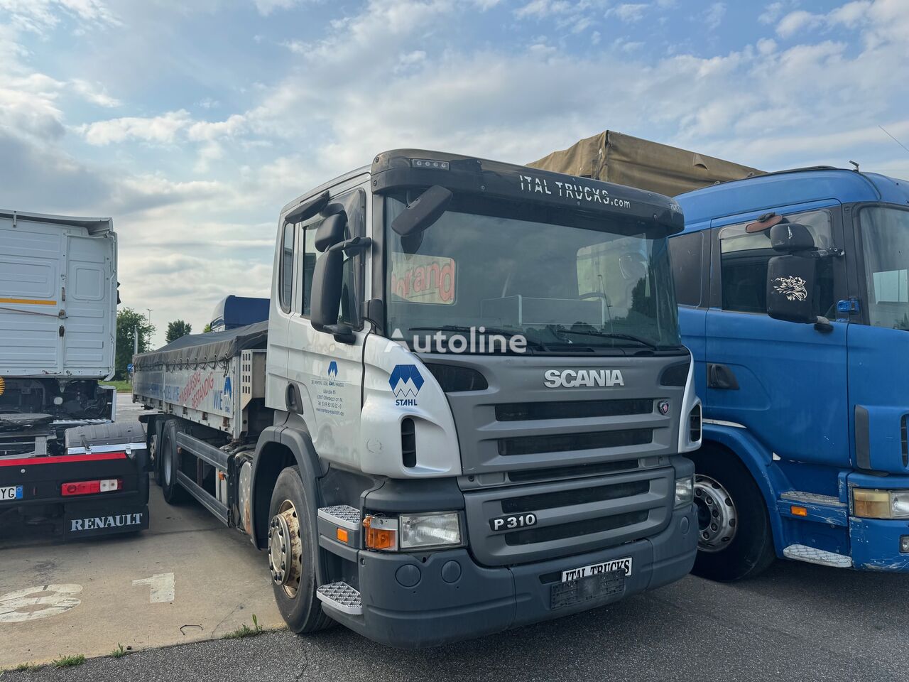 Scania P 310 flatbed truck