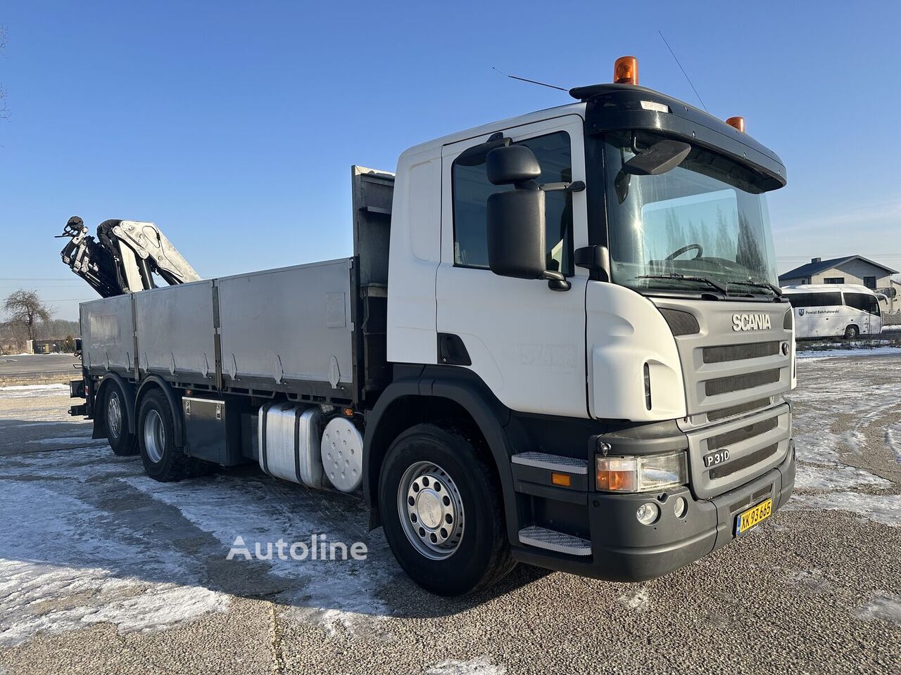 Бортовой грузовик Scania P 310. HMF 1820 K 4 - Autoline