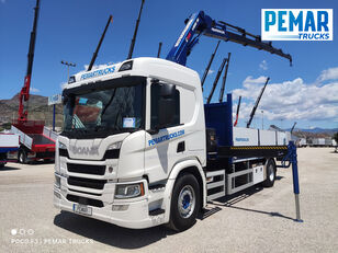 Scania P 370 flatbed truck