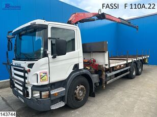 tovornjak tovorna ploščad Scania P 380 6X2, Retarder, Fassi