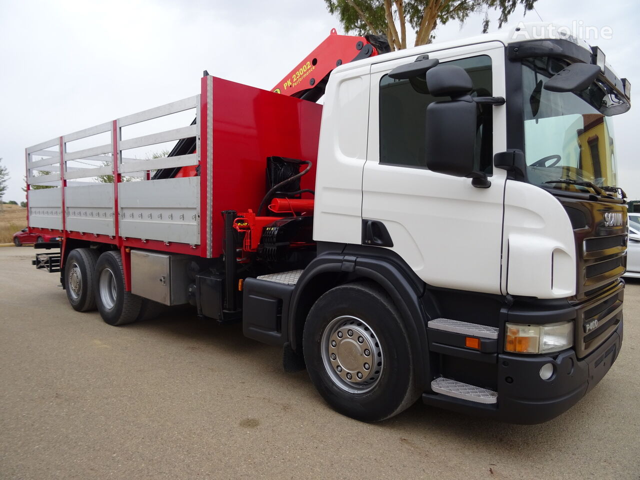 Scania P 400 flatbed truck