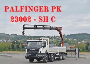 camion plateau Scania P 450 * PK 23002 - SH C + FUNK * 8x4