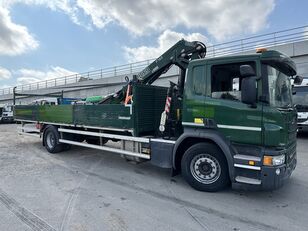 Scania P250 4X2 18TON POLE PLANTER DROPSIDE C/W FASSI CRANE flak lastbil