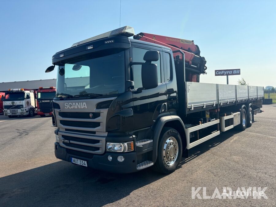 Scania P370 flatbed truck