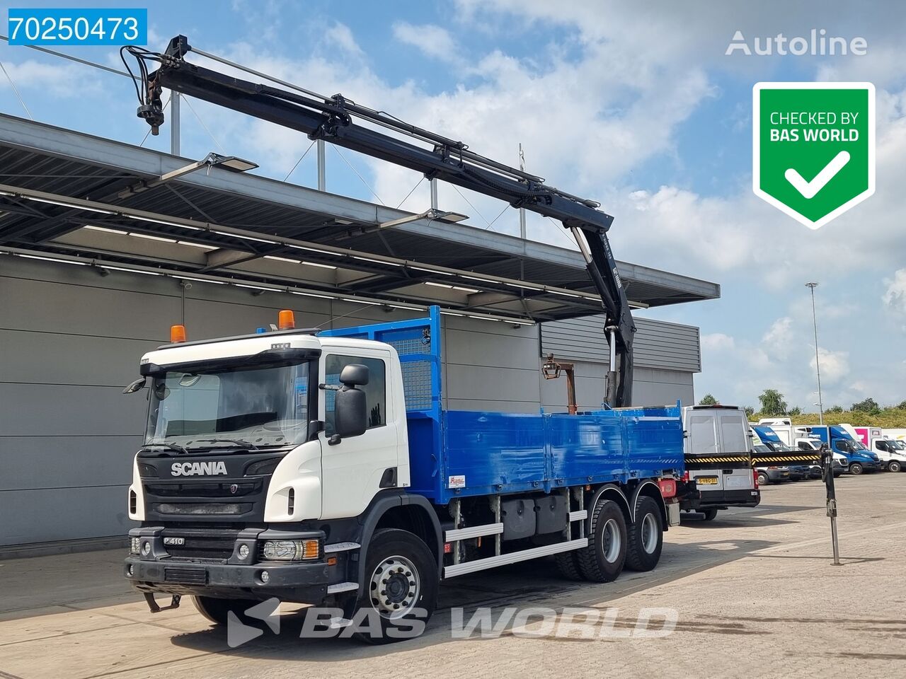 nákladní vozidlo valník Scania P410 6X4 Hiab X-HIDUO 188 B-3 Retarder Big-Axle Steelsuspension