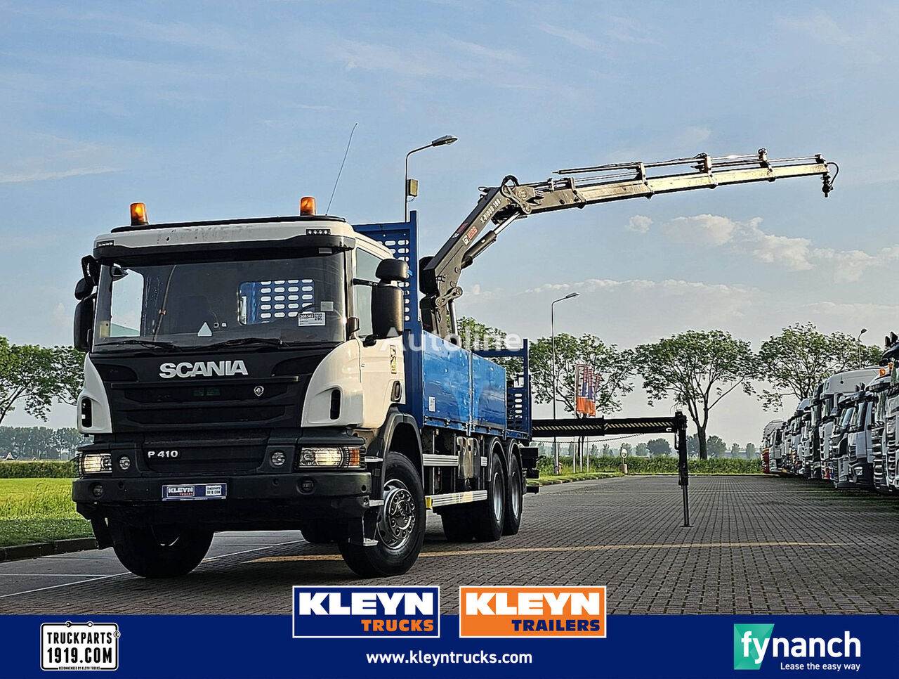 tovornjak tovorna ploščad Scania P410 8x4 hiab 188 es-4