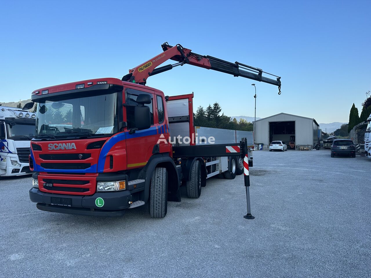 Scania R 410 flatbed truck