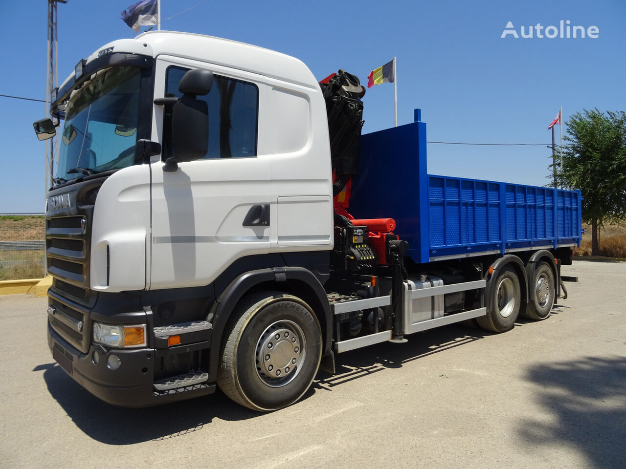 Scania R 500 flatbed truck