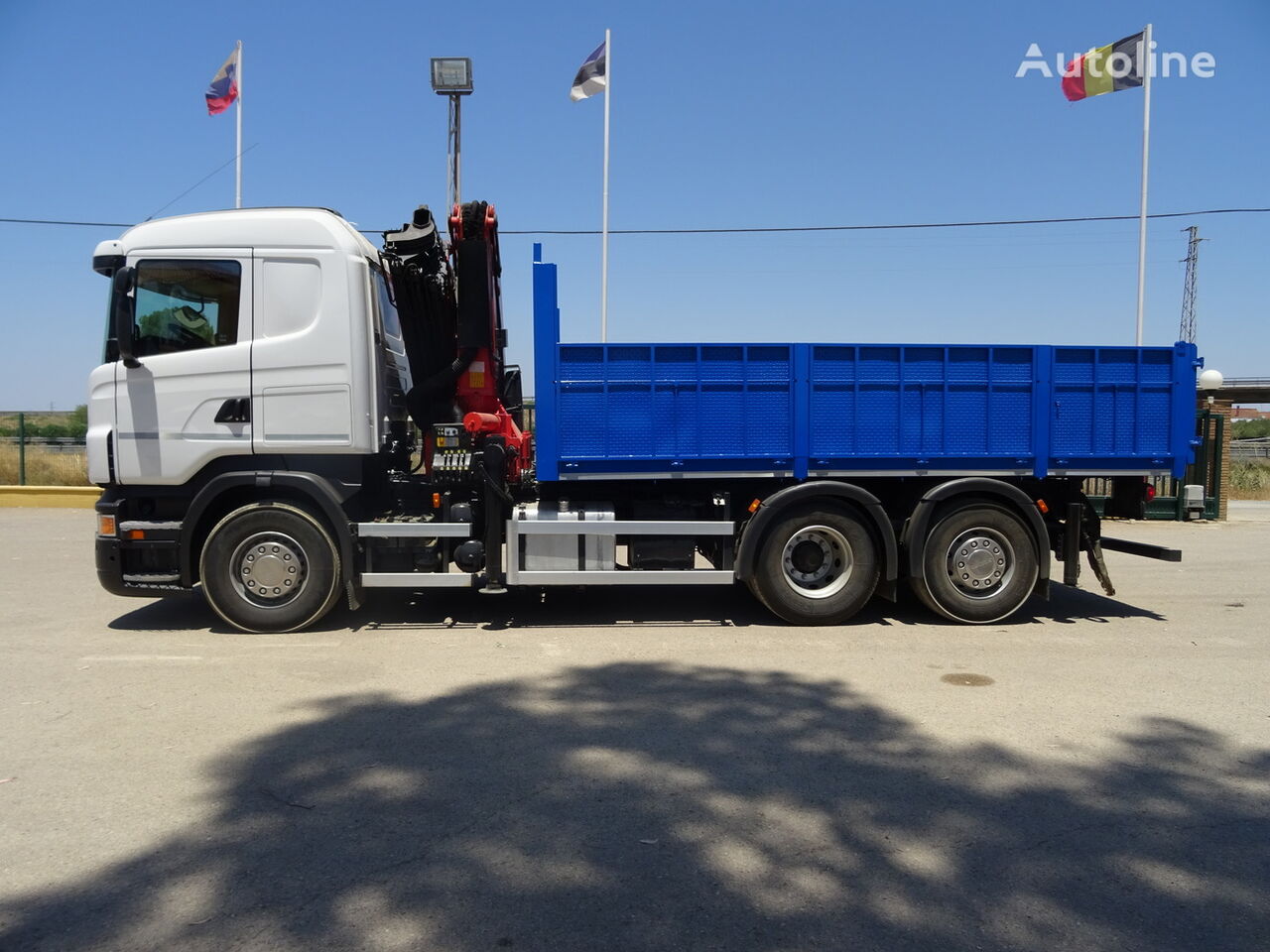 Scania R 500 flatbed truck