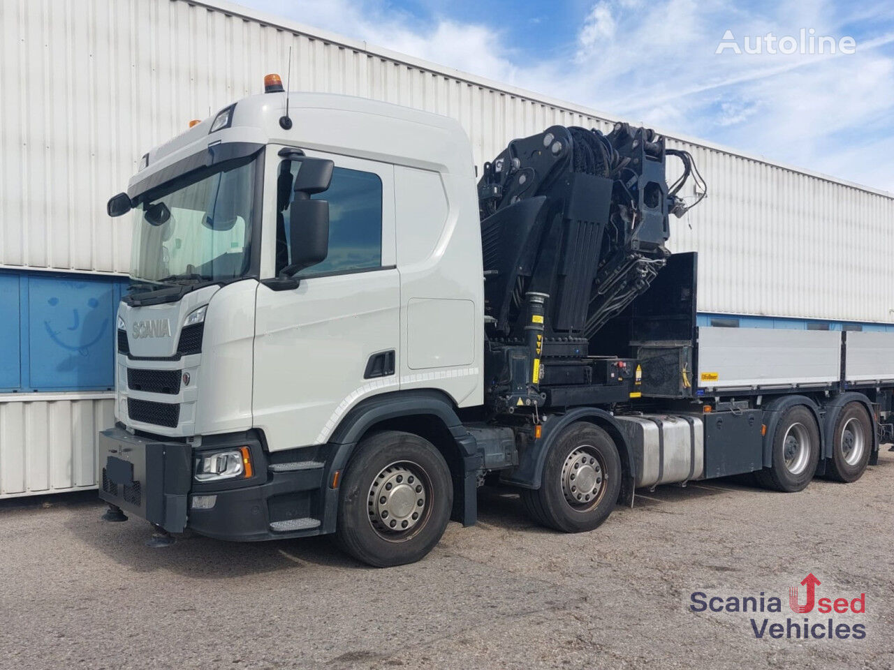 Scania R 500 flatbed truck