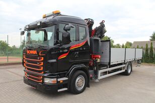 شاحنة مسطحة Scania R360 4x2 HDS FASSI F275 PILOT MANUAL SUPER STAN TYLKO 143 TYŚ KM