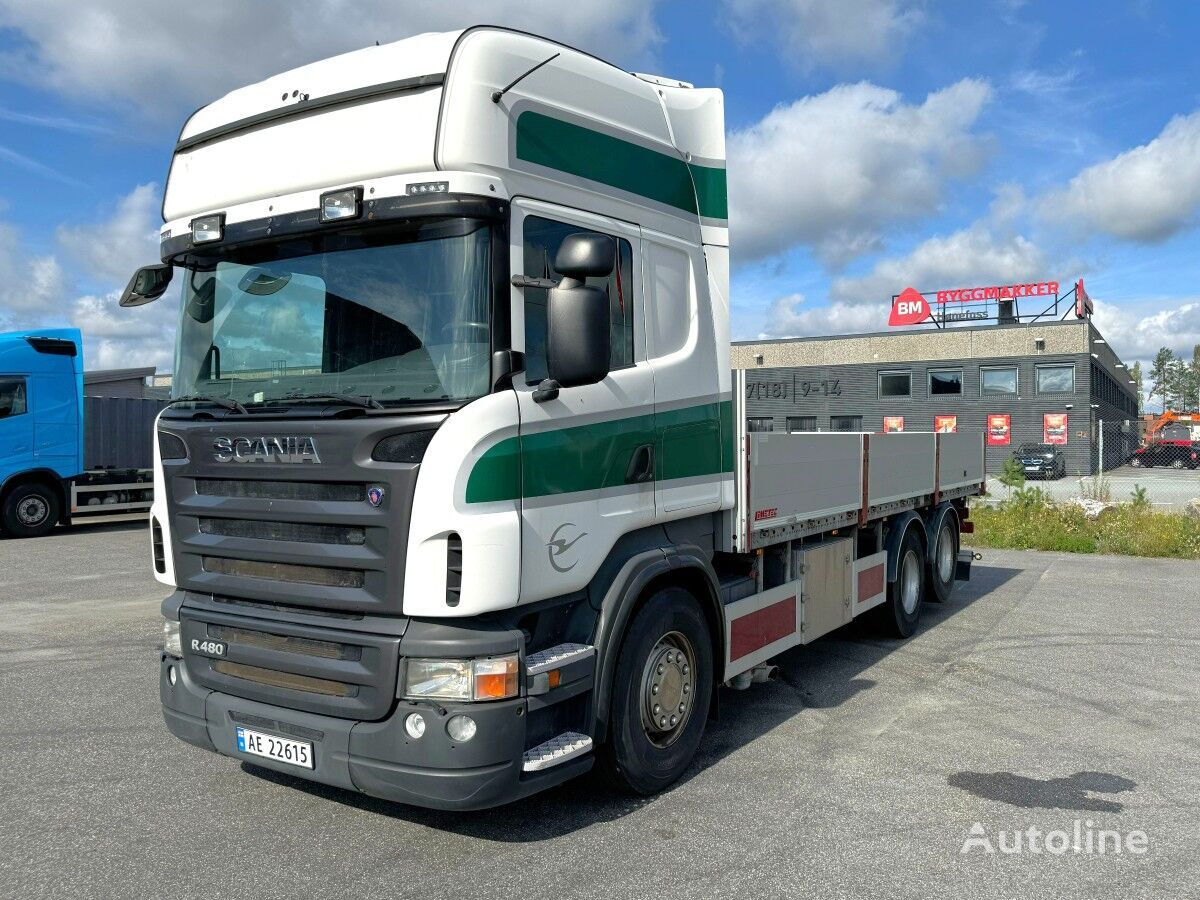 Scania R480 flatbed truck