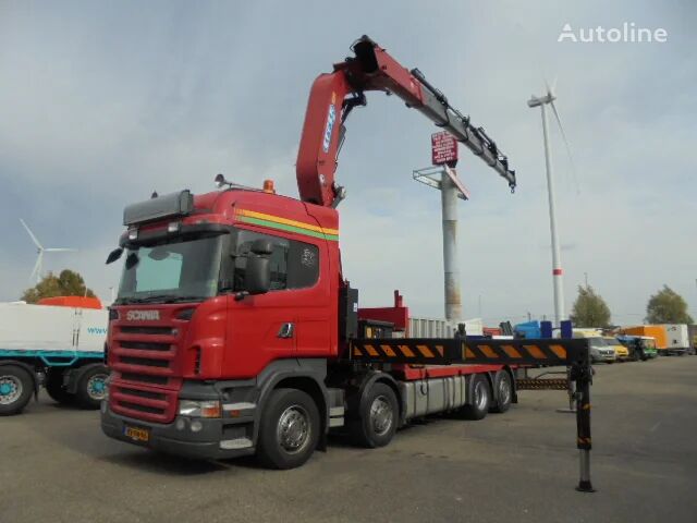 Scania R480 8X2 flatbed truck