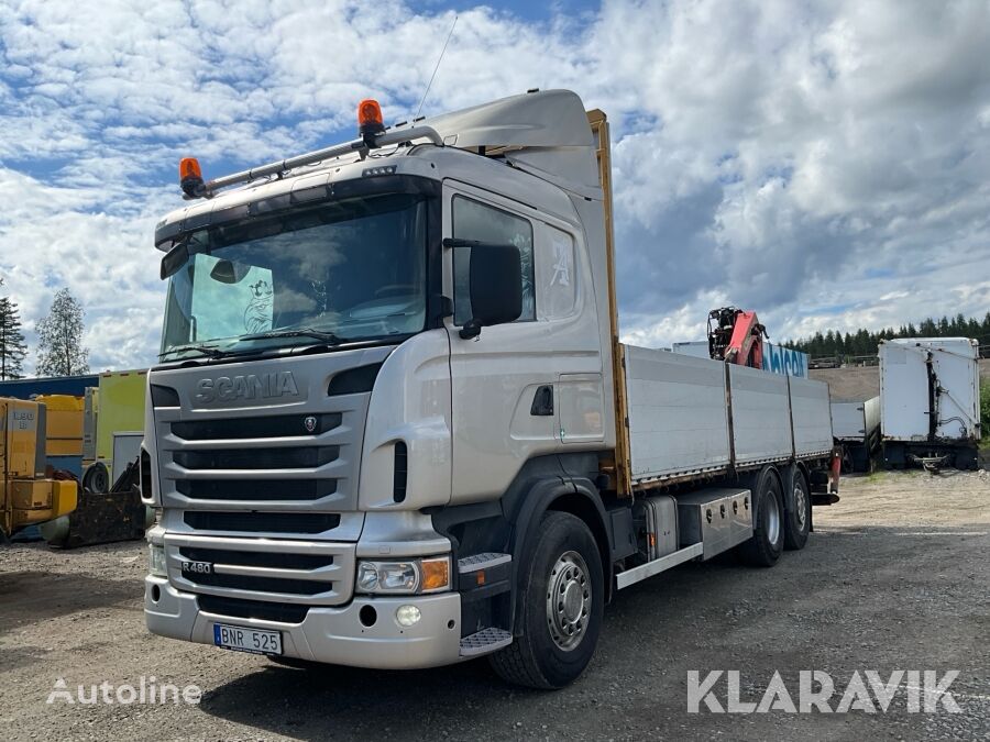 Scania R480LB6X2HNA flatbed truck