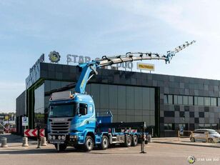 شاحنة مسطحة Scania R490 8x2 Palfinger PK 65002 SH Crane Fly Jib