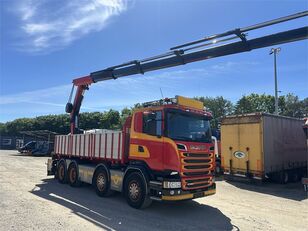 бортовой грузовик Scania R580 V8 8x4/4 //Fassi F295 Year 2021//3-way Tipper