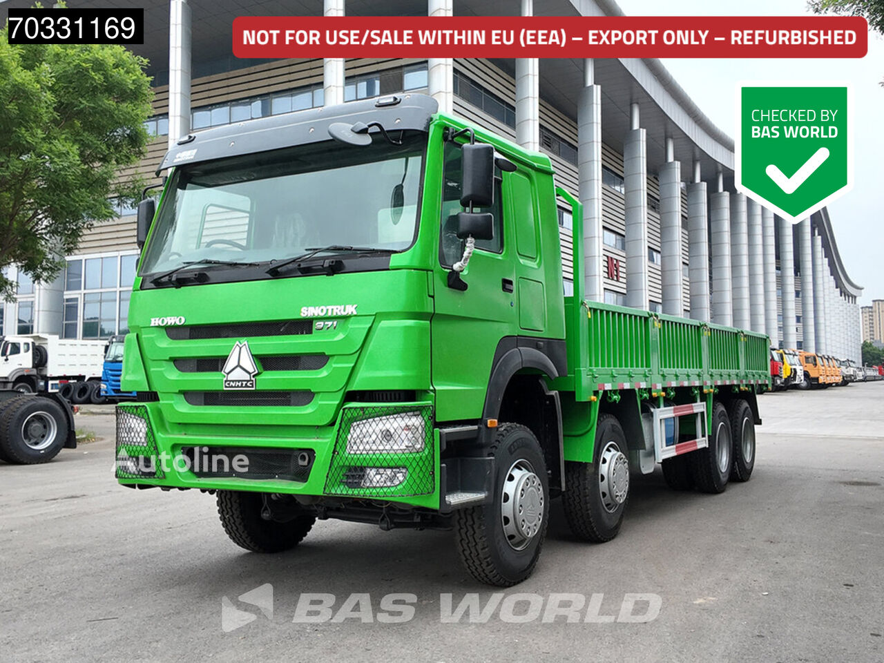 Camião de caixa aberta Sinotruk Howo 371 8X4 Refurbished! 80T Full Steel Manual Airco Euro 2 novo - Autoline