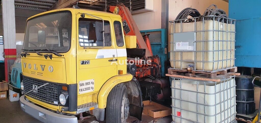 Volvo F7 flatbed truck