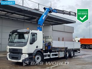 Volvo FE 320 6X2 Lift-Lenkachse HMF 2120-K5 Kran Crane Euro 6 open laadbak vrachtwagen