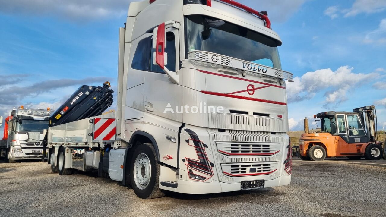 camion plateau Volvo FH 16 650 HIAB 558 TOP EDITION