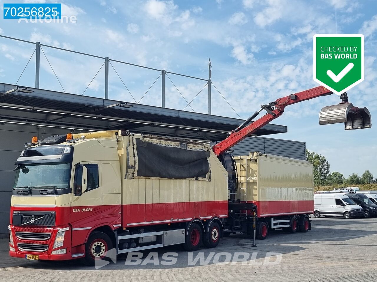 Volvo FH 460 6X2 VEB+ HIAB Z-CRANE Globetrotter Lift+Lenkachse platós teherautó