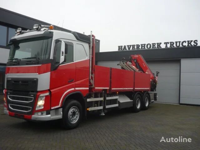 Volvo FH 460 6x4 Fassi F455 -6 フラットベッドトラック