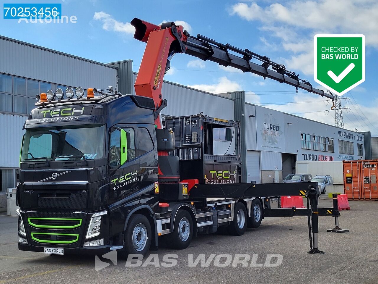 Volvo FH 460 8X2 Palfinger PK92002 SH Kran Crane Lift-Lenkachse VEB+ E flatbed truck