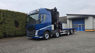 Volvo FH 460 8x2 / Flatbed Truck / HIAB 1055 E8 + JIB X150-6 Crane