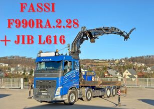 شاحنة مسطحة Volvo FH 500 * FASSI F990RA.2.28 + JIB L616 + FUNK