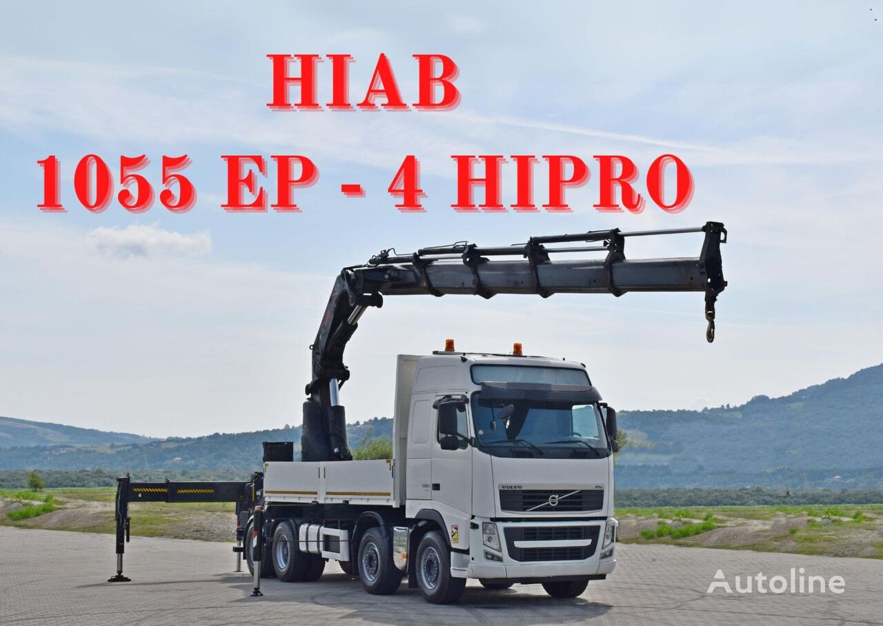 Volvo FH 520 * HIAB 1055 EP - 4 HIPRO/FUNK * 8x4 flatbed truck