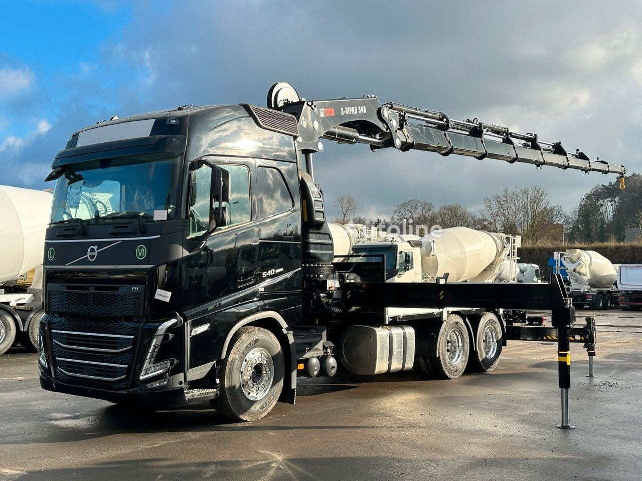 new Volvo FH 540 flatbed truck