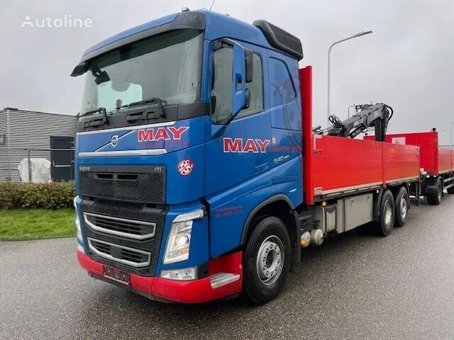 Volvo FH 540 6X2 / Kraan MKG 201 / E6 / açık kasa kamyon