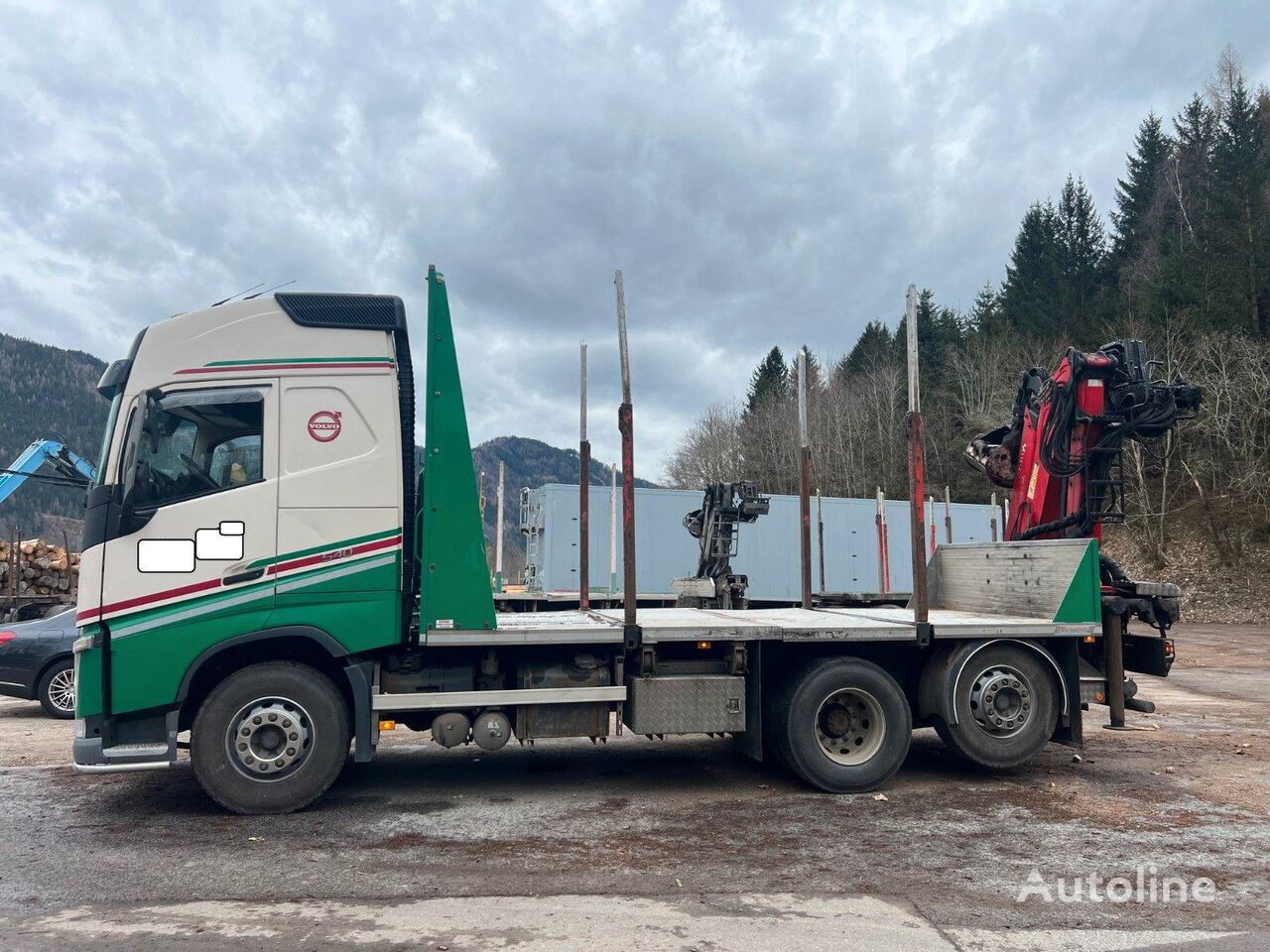 Volvo FH 540 EURO 6 EPSILON KRAN M110Z platós teherautó