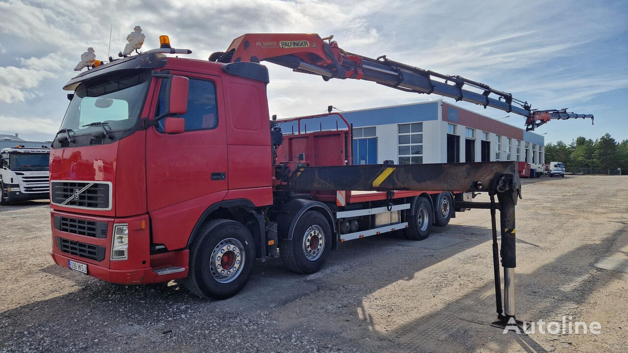 Volvo FH12 8X2 460 Palfinger PK56002 flatbed truck