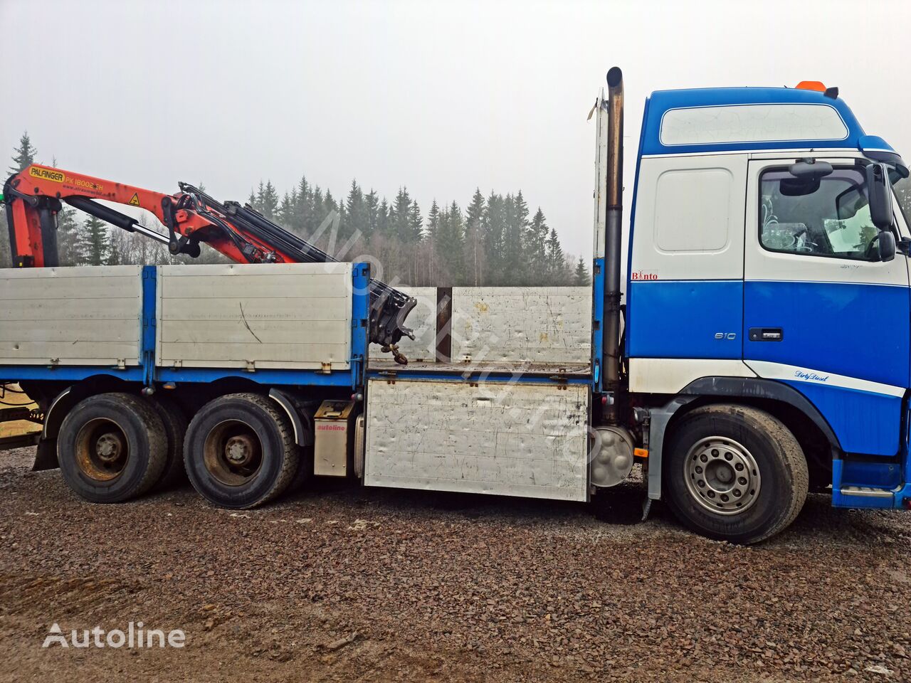 camion plateau Volvo FH16 610 *6x4 *PALFINGER 180002 (2015y.) *PLATFORM 6.15m *VIDEO