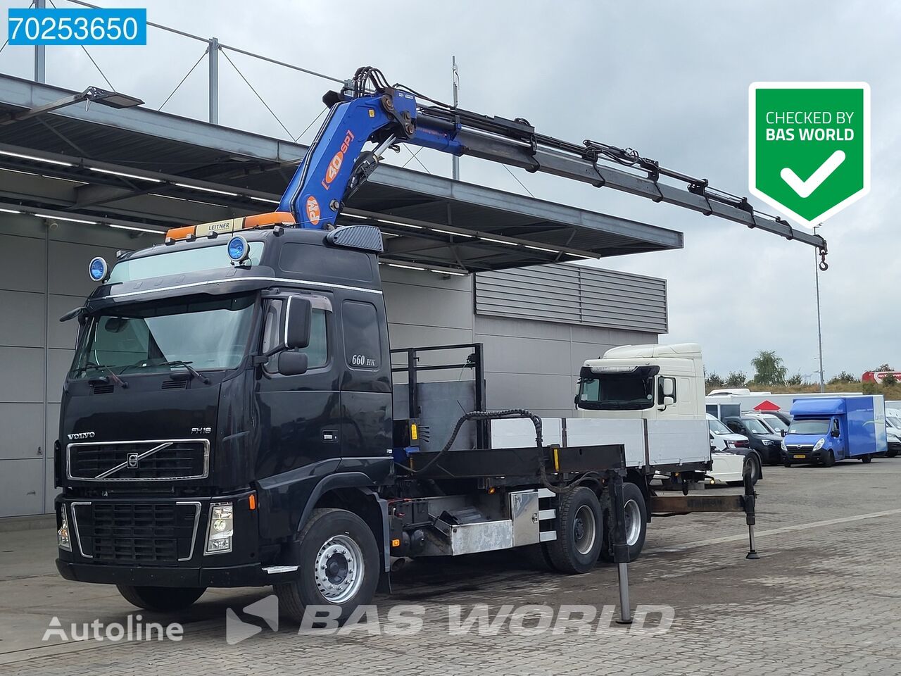 Volvo FH16 660 6X4 PM 40 Ton-Meter Crane 8x Extensions Pritsche LKW