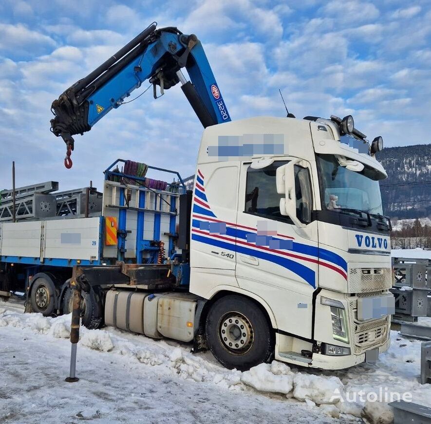 Volvo FH540 *6x2 *crane HMF 3220+WINCH *RETARDER *SERVICE AGREEMENT Pritsche LKW