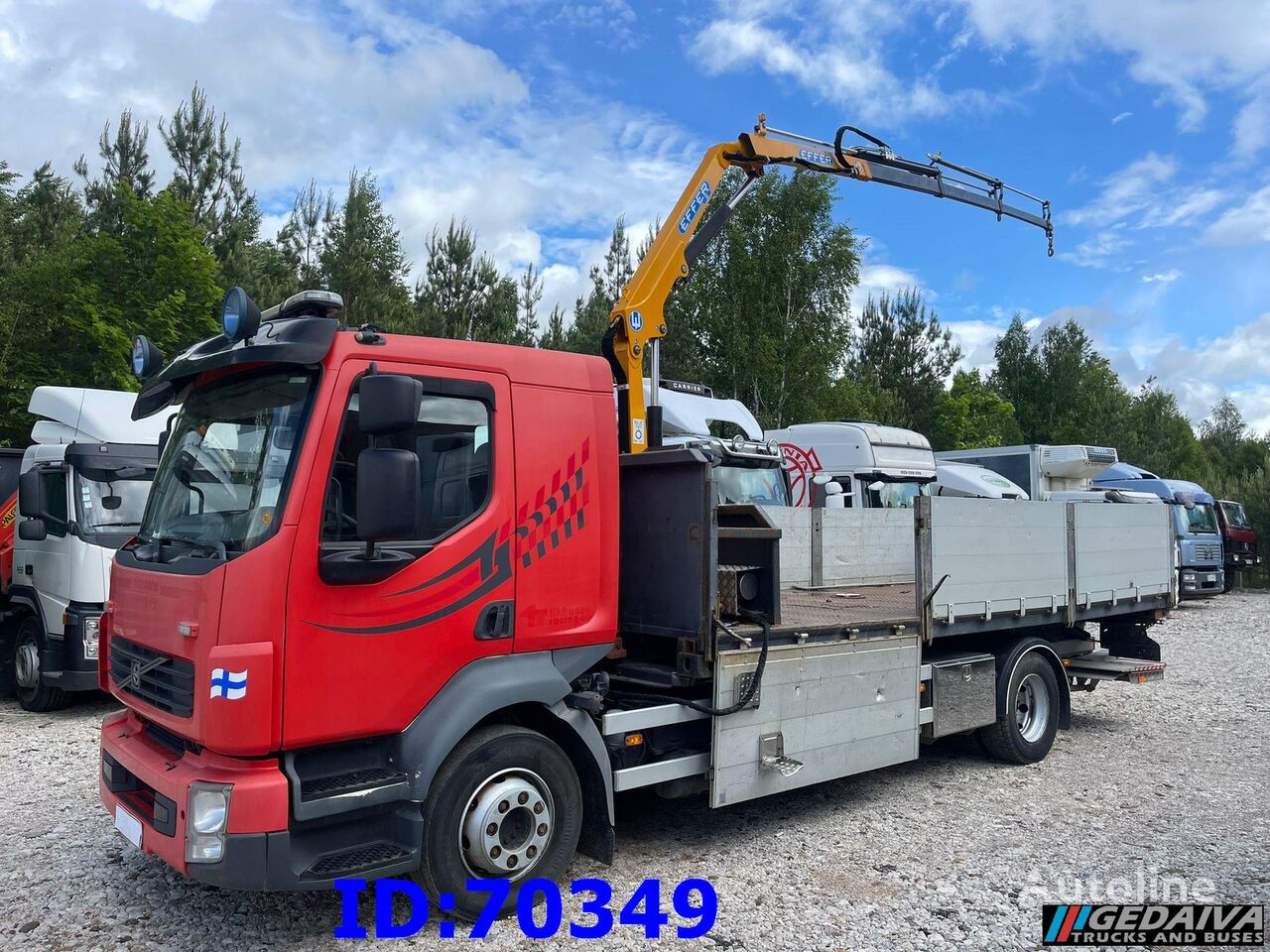 Volvo FL 240 platós teherautó