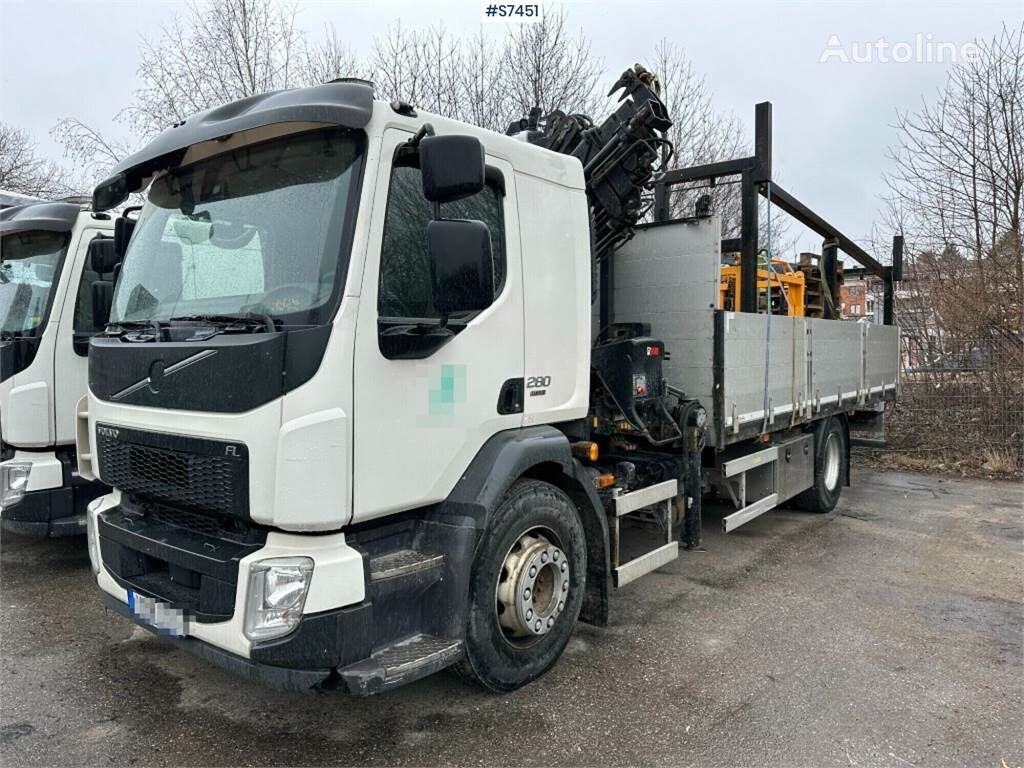 Volvo FL 280 4x2 Crane truck with HIAB XS 144 E-5 crane flatbed truck