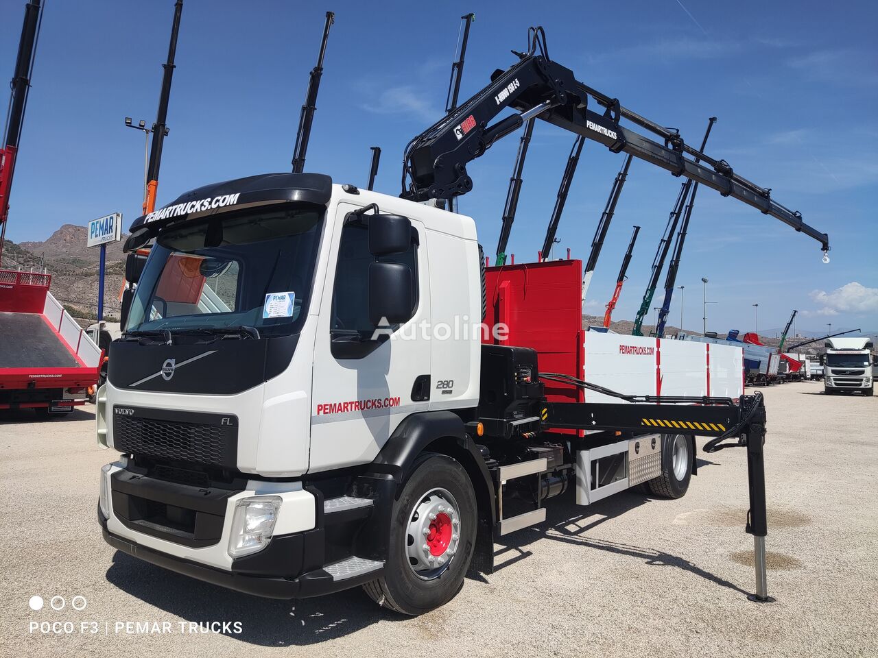 бортовой грузовик Volvo FL 280 GRUA CAJA FIJA EURO 6