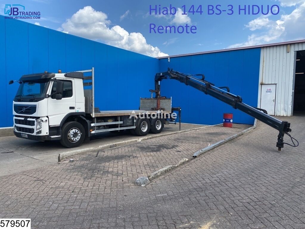 бортовой грузовик Volvo FM 410 6x4, EURO 5, Hiab, Remote, Steel suspension