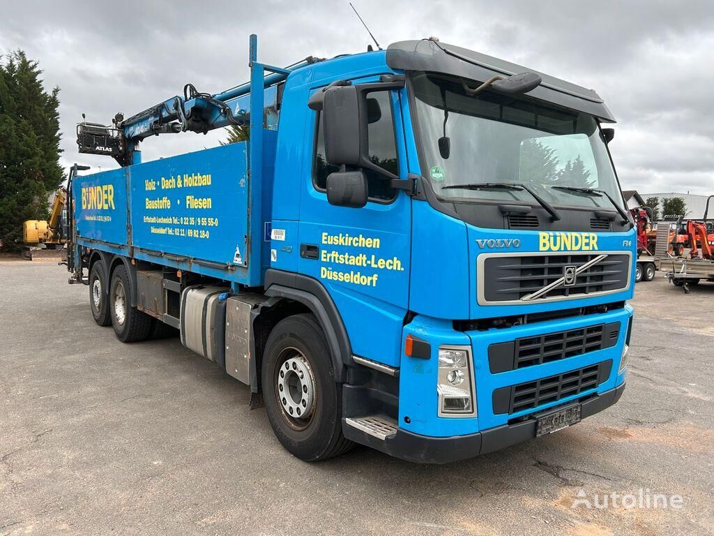 Volvo FM 410 Pritsche mit Kran avolavakuorma-auto