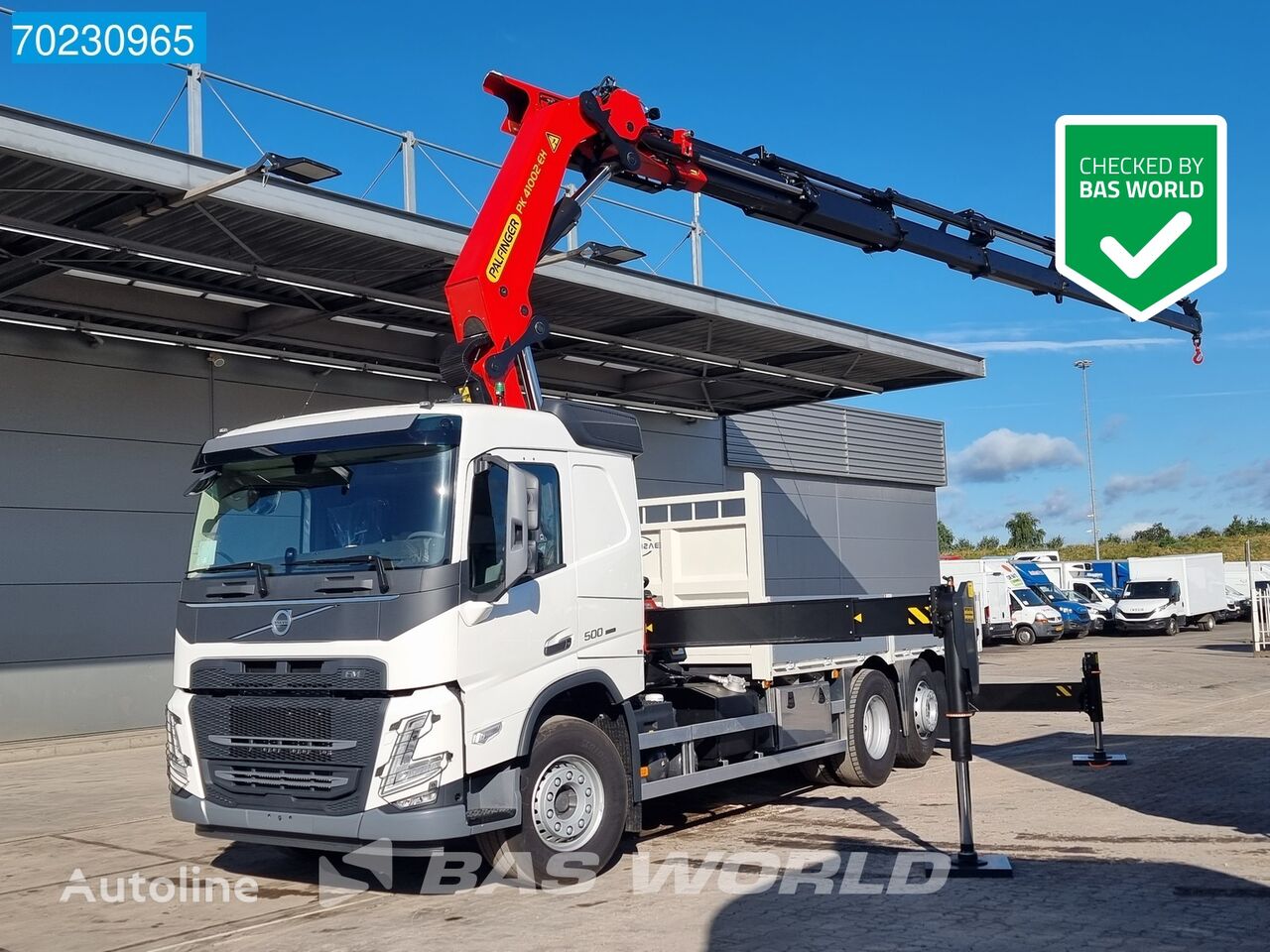 nieuw Volvo FM 500 6X2 Palfinger PK 41002 EH-E Kran Crane Lift+Lenkachse VEB open laadbak vrachtwagen