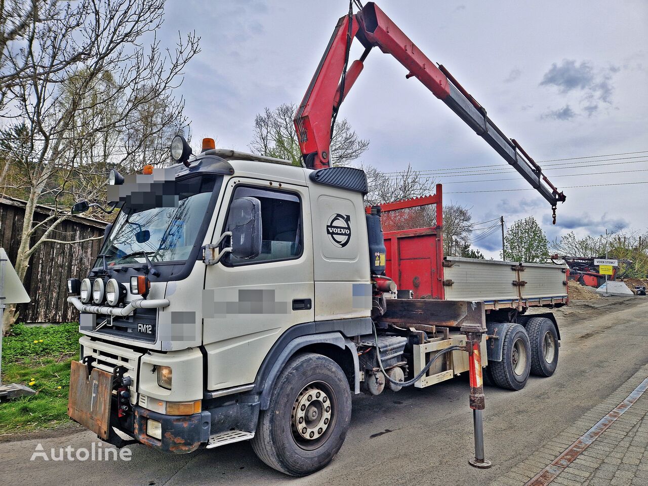 camião de caixa aberta Volvo FM12 380 *6x2 *DUMPER+crane FASSI 21t/m *MANUAL *REMOTE *VIDEO