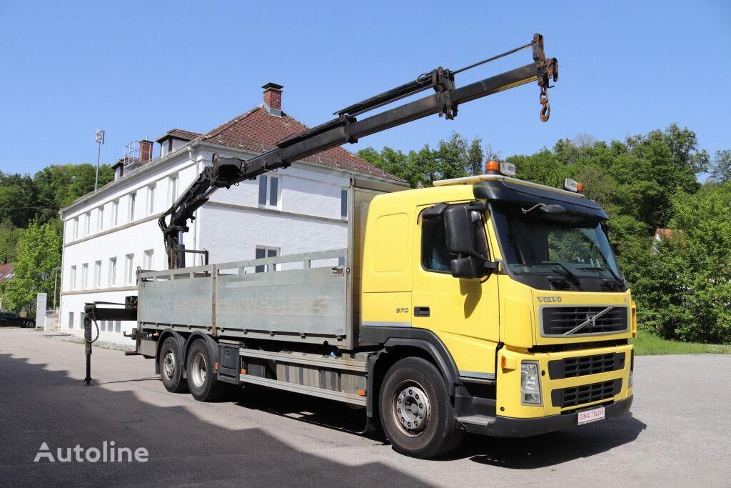 Volvo FM370 E5 VEB Kran Atlas 190.2E-A4 Funk flatbed truck